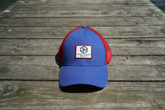 Royal/Red Classic Trucker Hat - FINAL SALE