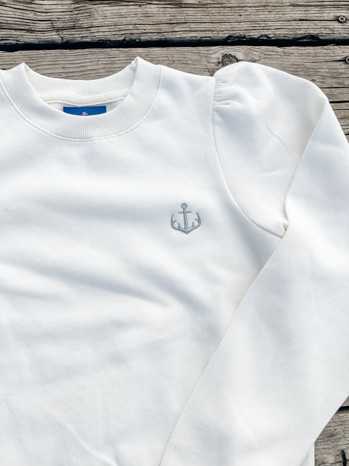 Women's Anchor Antler Puff Sleeve Sweatshirt - FINAL SALE