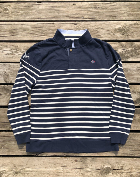 Navy Stripe Mackinac Quarter Zip - FINAL SALE