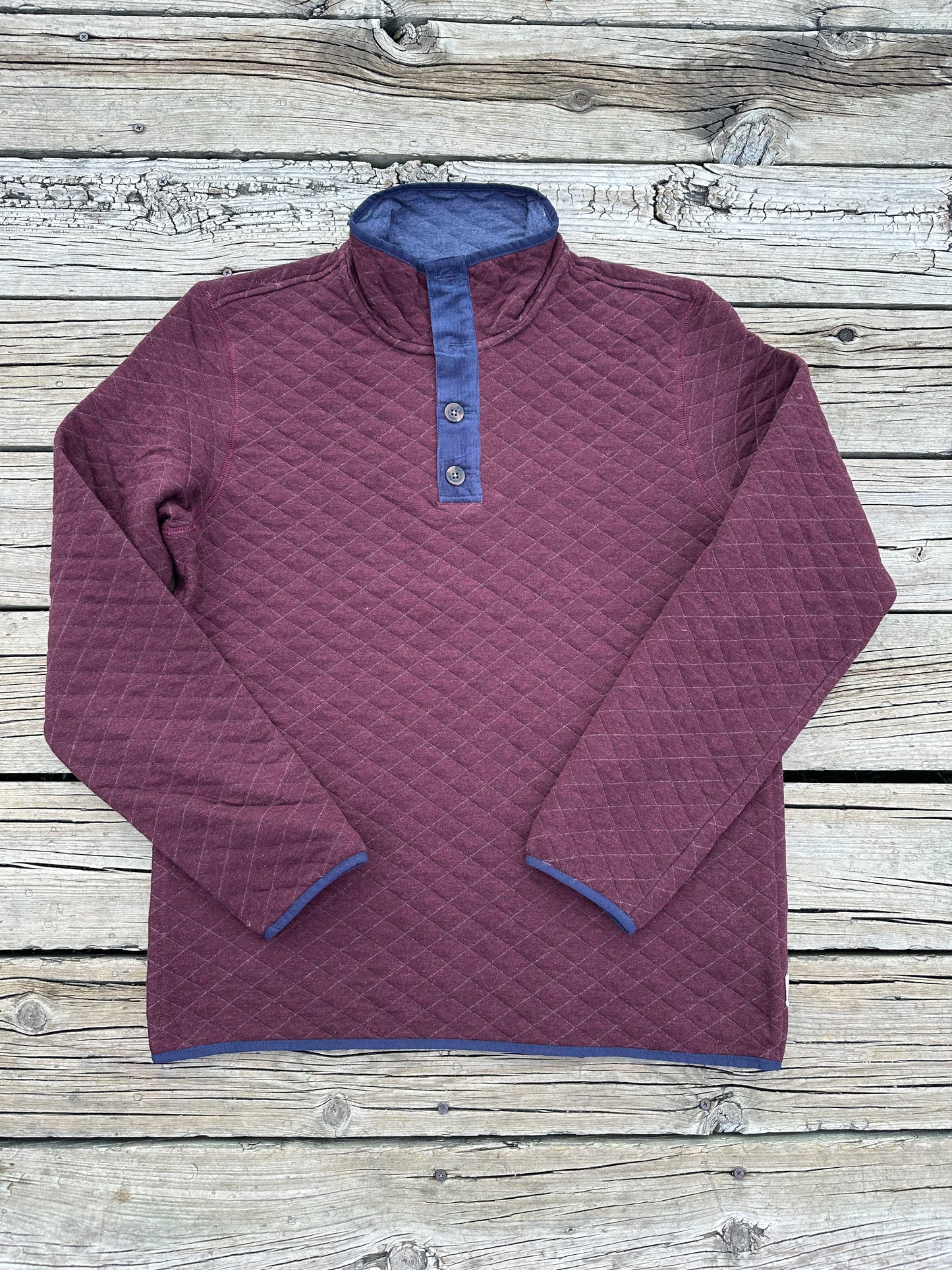 Cabernet Quilted Pullover by Surfside Supply
