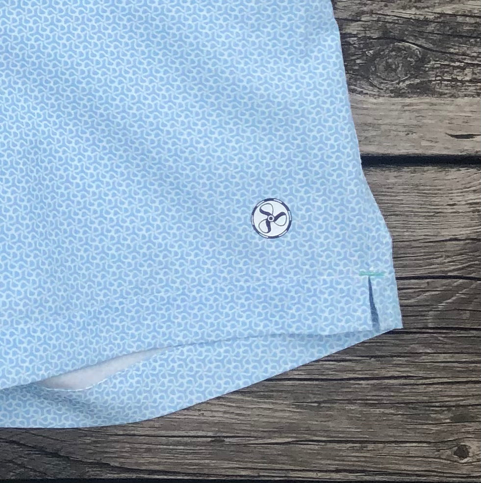 Men's Propeller Print Boat Shorts - FINAL SALE