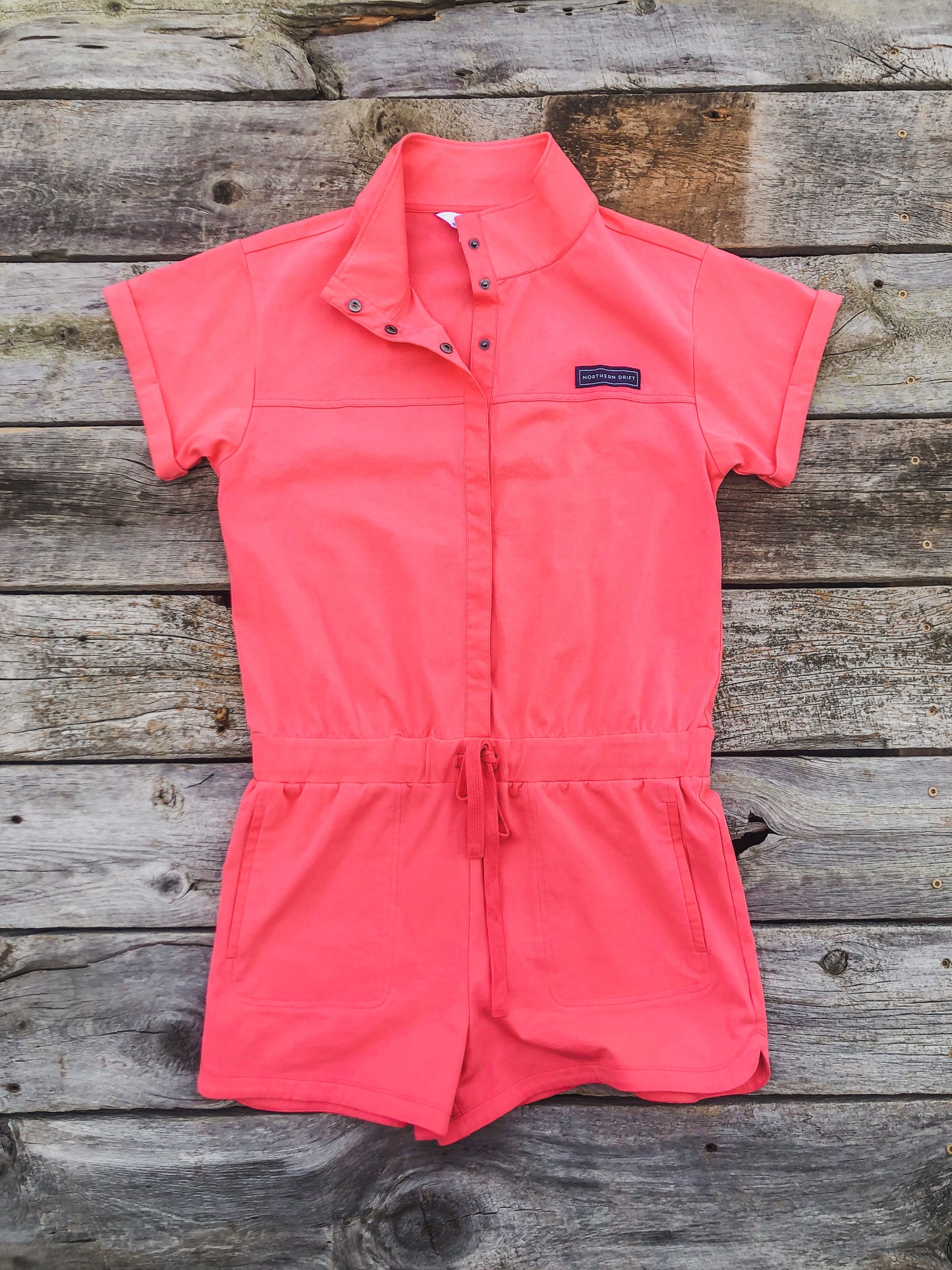 On-the-Go Romper - Coral Paradise - FINAL SALE