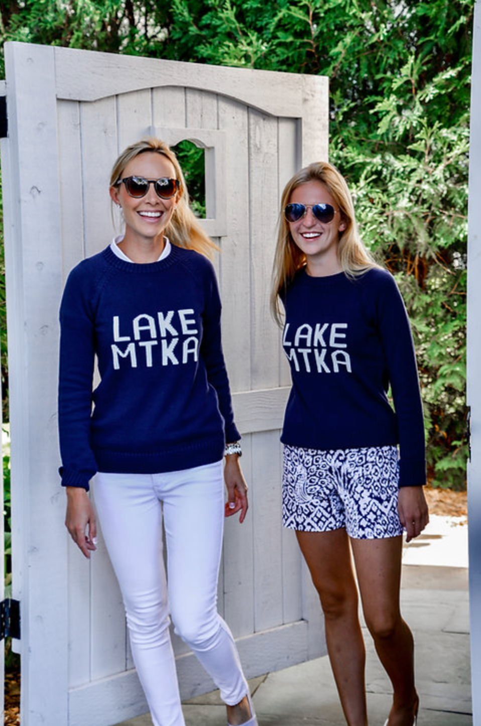 Women's Navy Lake Minnetonka Sweater