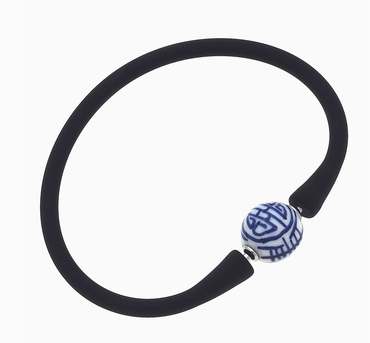 Navy Chinoiserie Bead Bracelet by Canvas Style - FINAL SALE