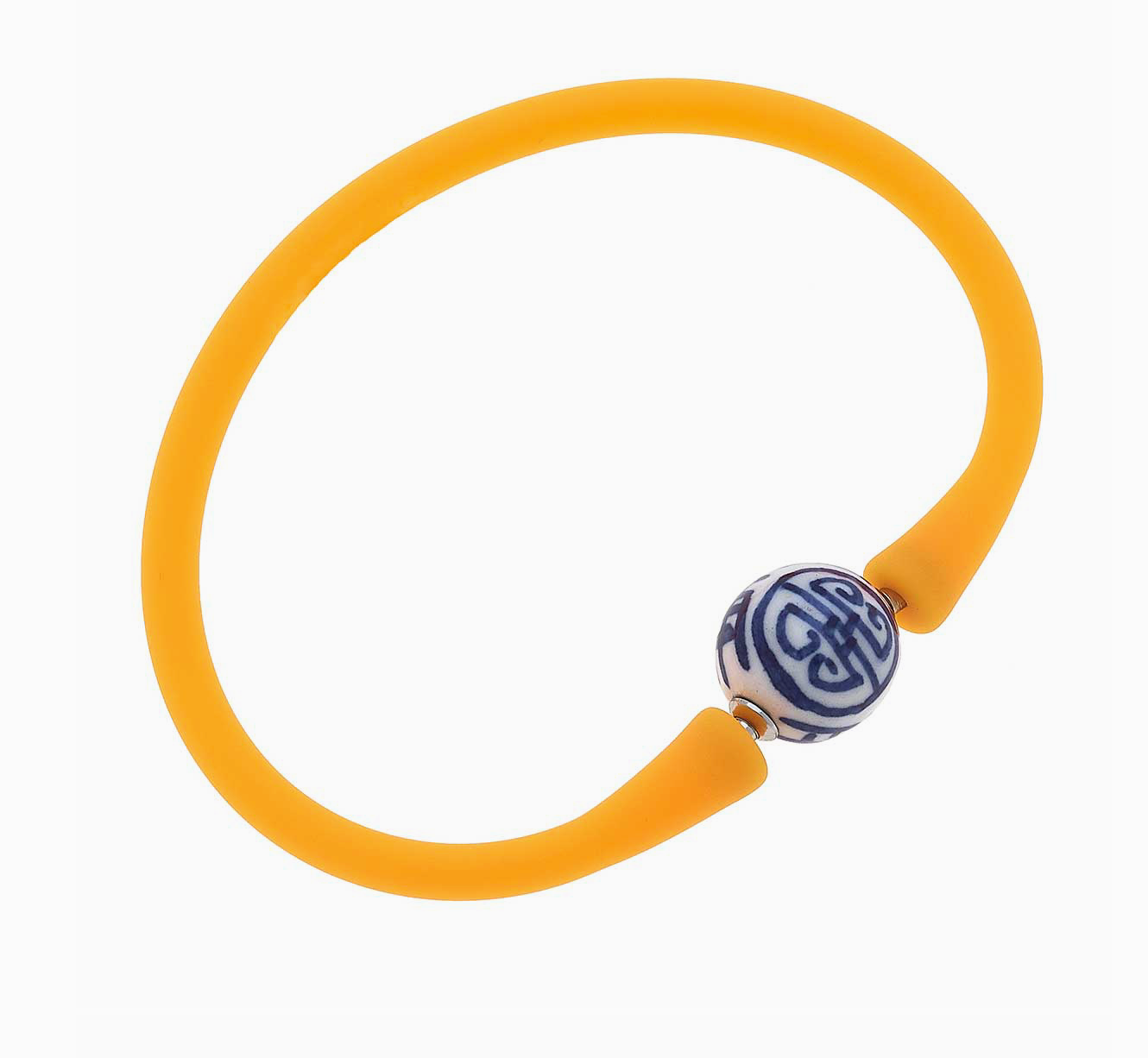 Neon Orange Chinoiserie Bead Bracelet by Canvas Style - FINAL SALE