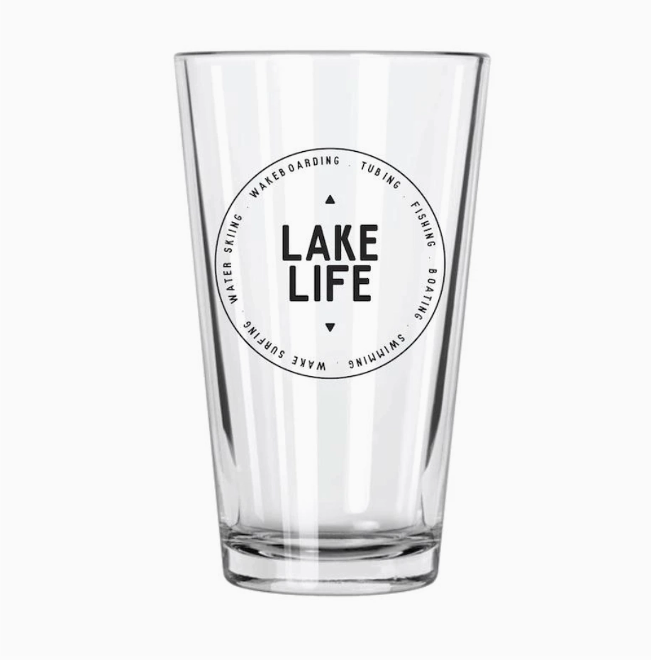 Lake Life Pint Glass by Northern Glasses