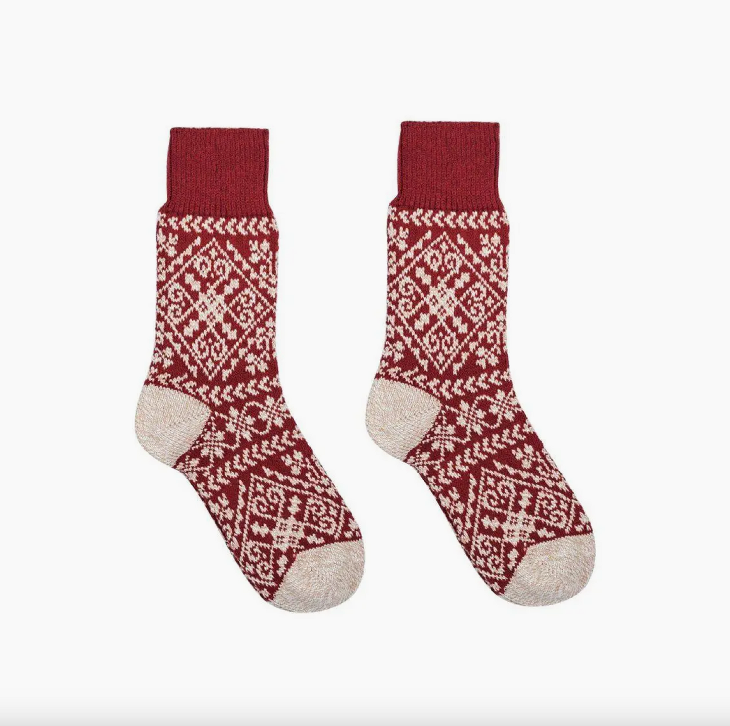 Cranberry Nordic Socks by Nordic Wools