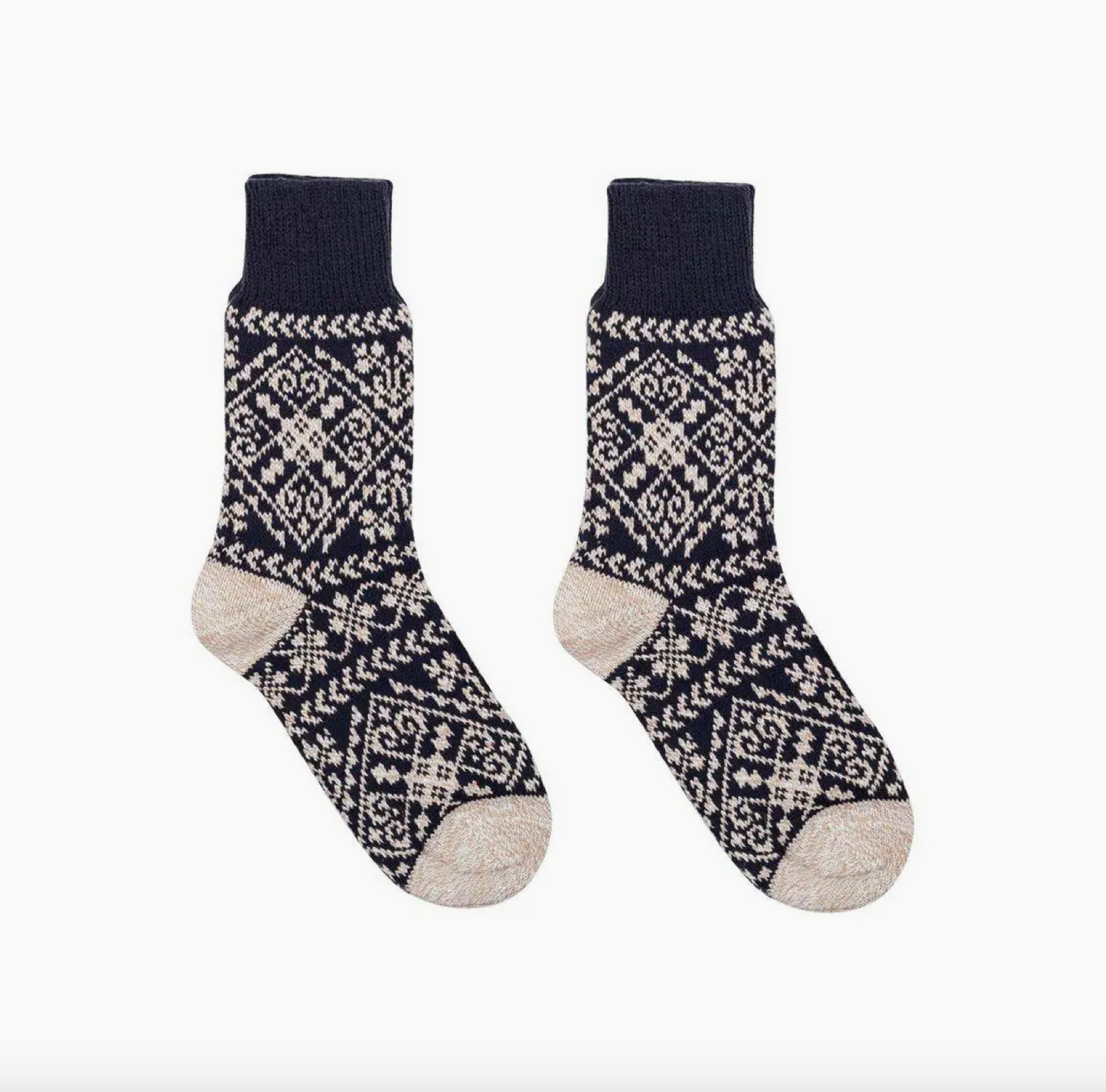 Navy Nordic Socks by Nordic Wools