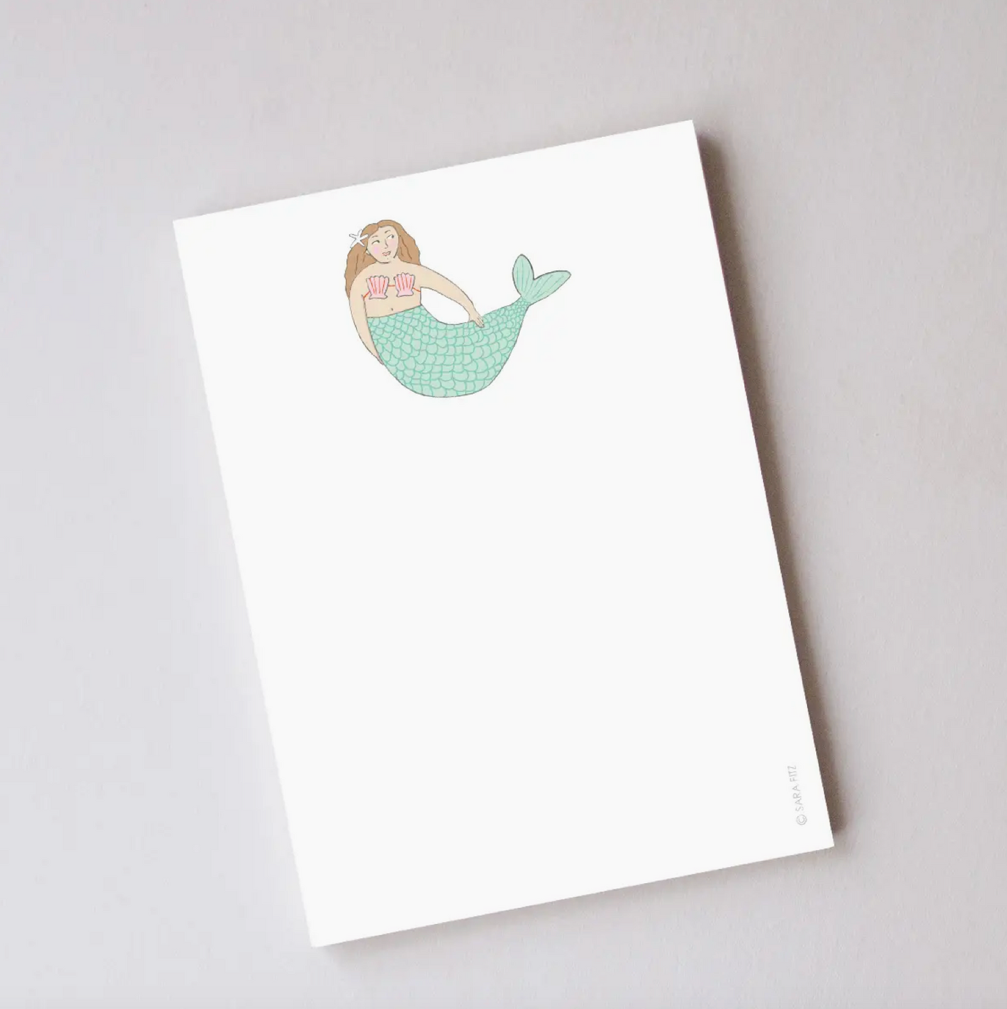 Mermaid Notepad by Sara Fitz