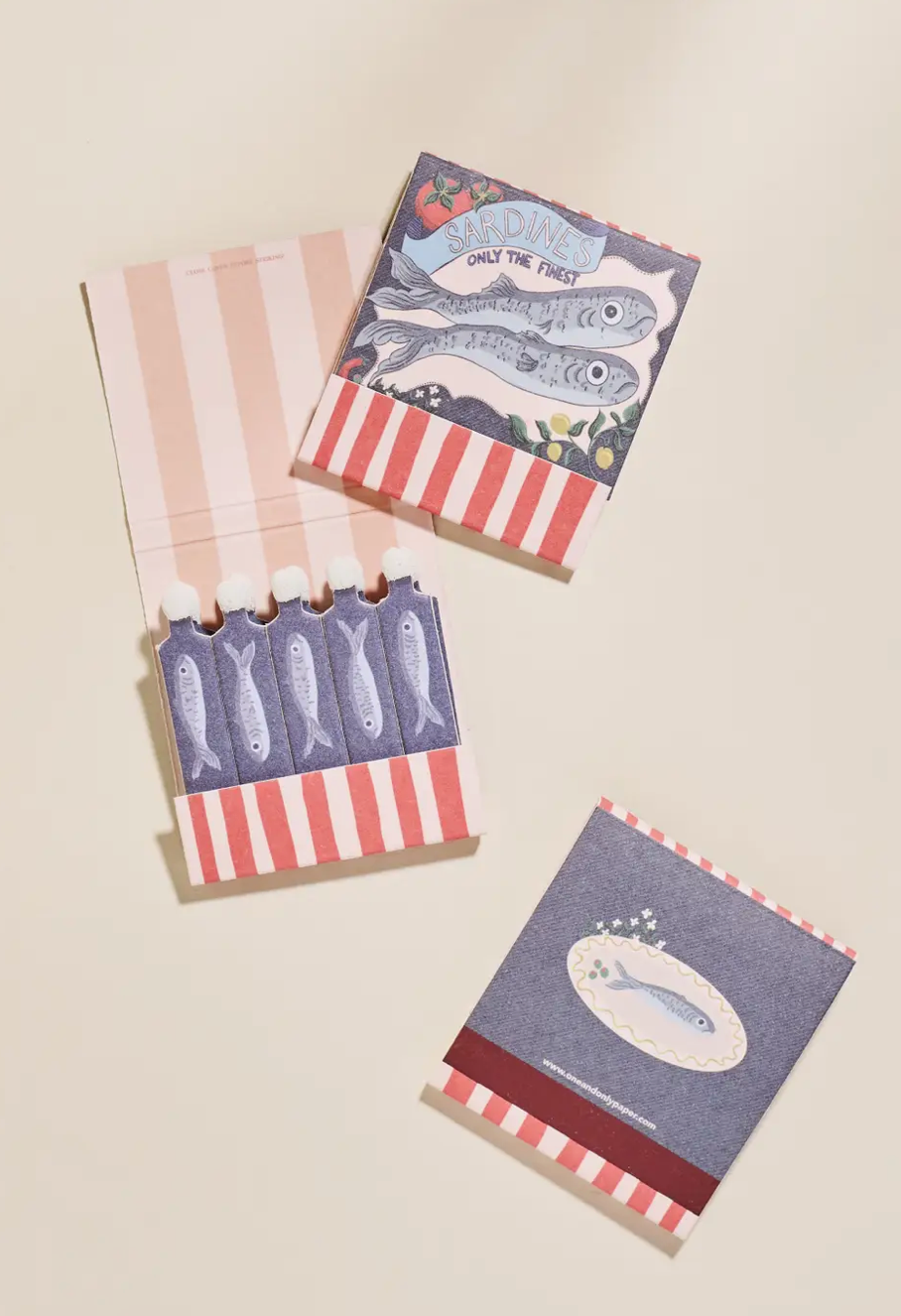 Sardine Tin Printed Matches