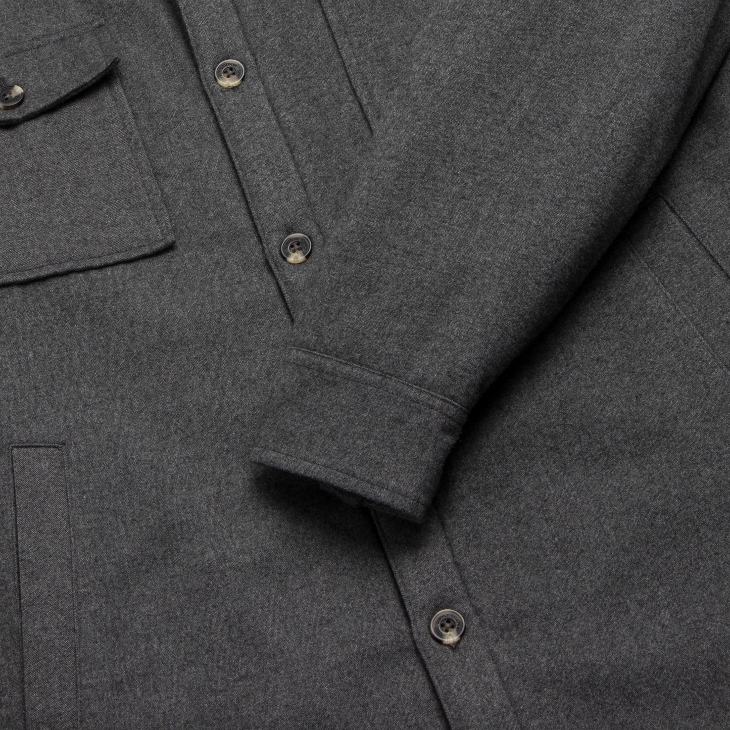 Charcoal Sherpa Lined Shirt Jacket by Surfside Supply