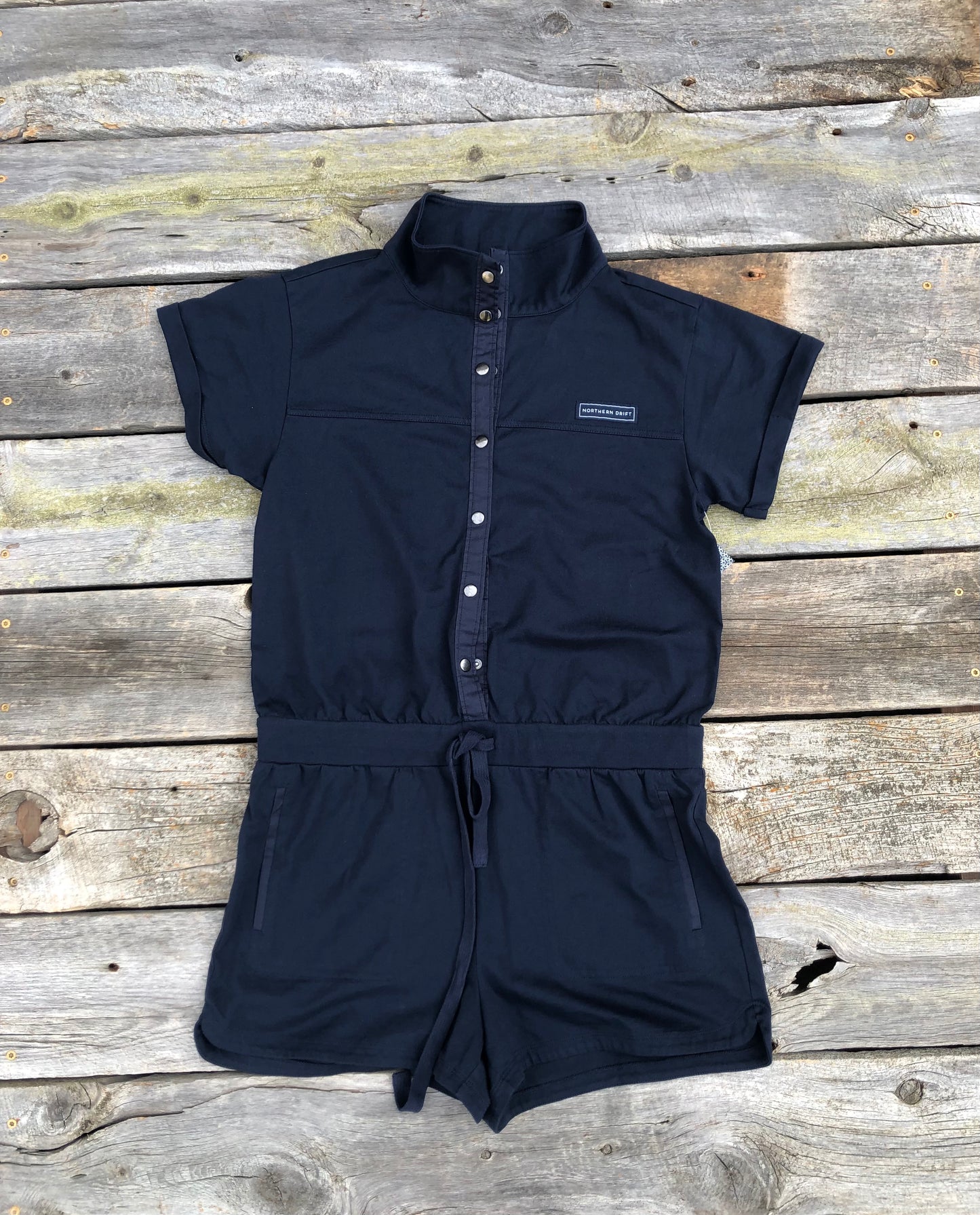 On-the-Go Romper -Navy