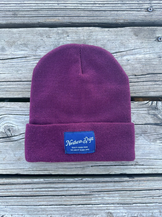 Signature Knit Beanie - Burgundy