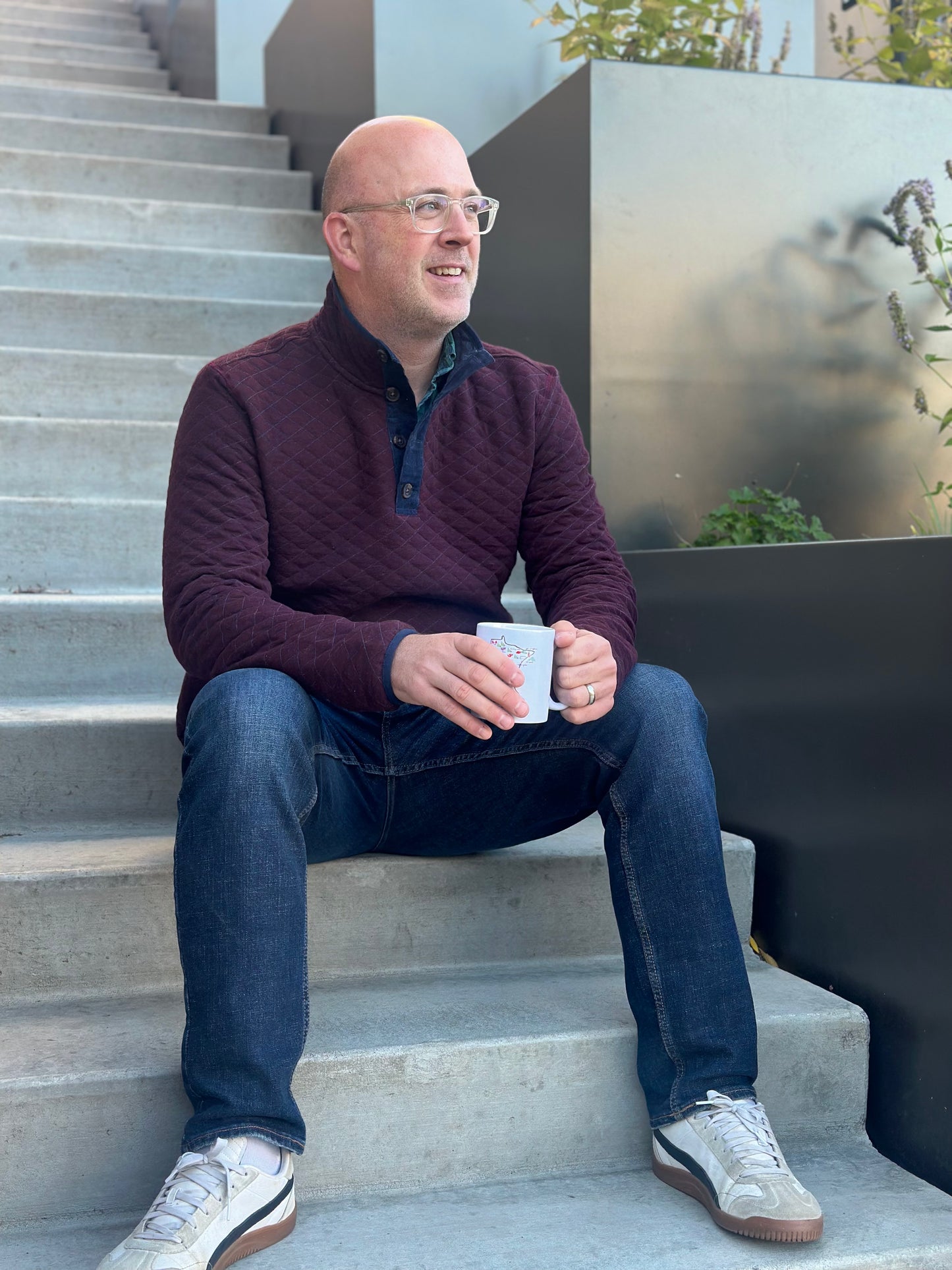 Charcoal Quilted Pullover by Surfside Supply