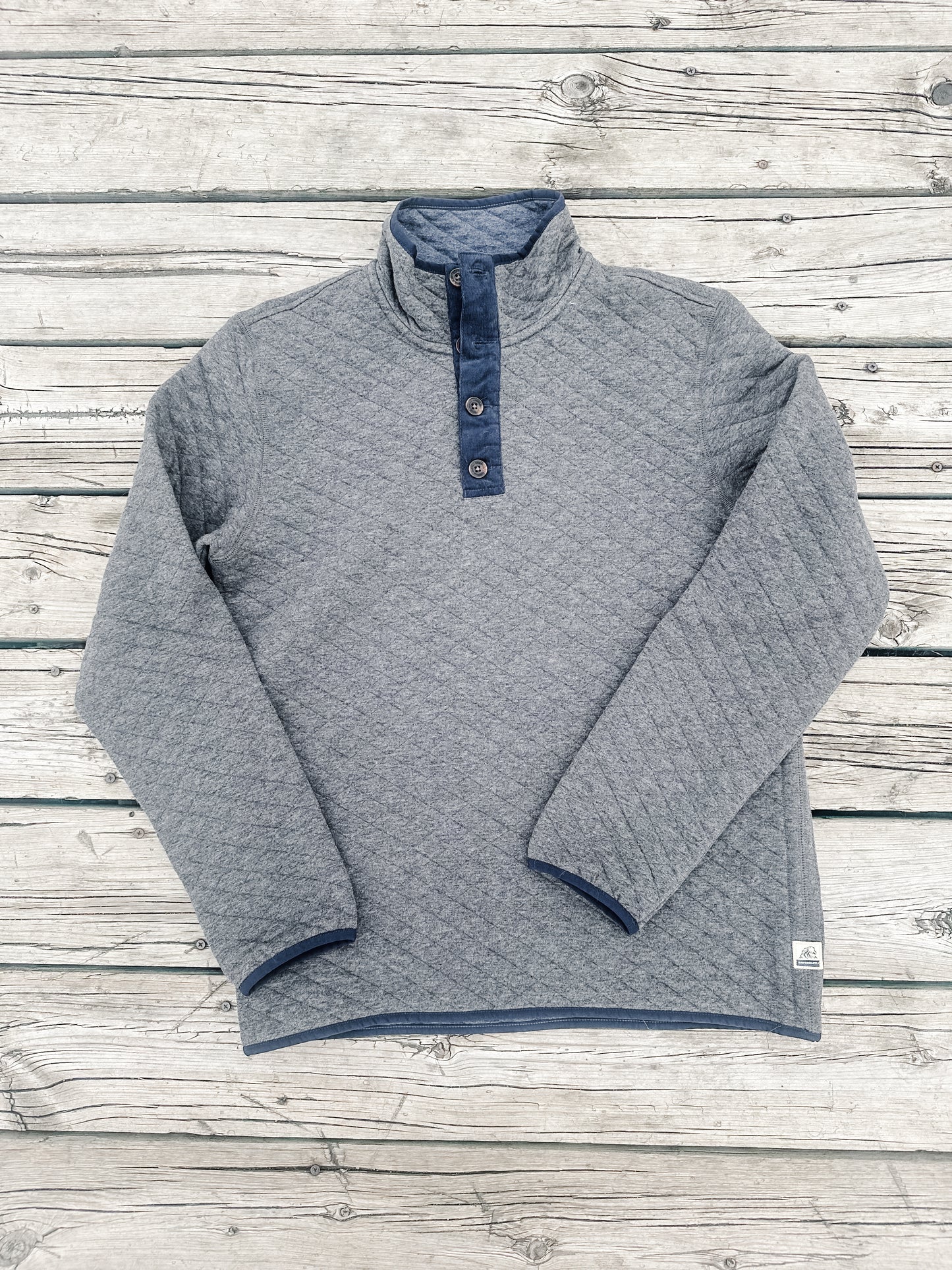Charcoal Quilted Pullover by Surfside Supply