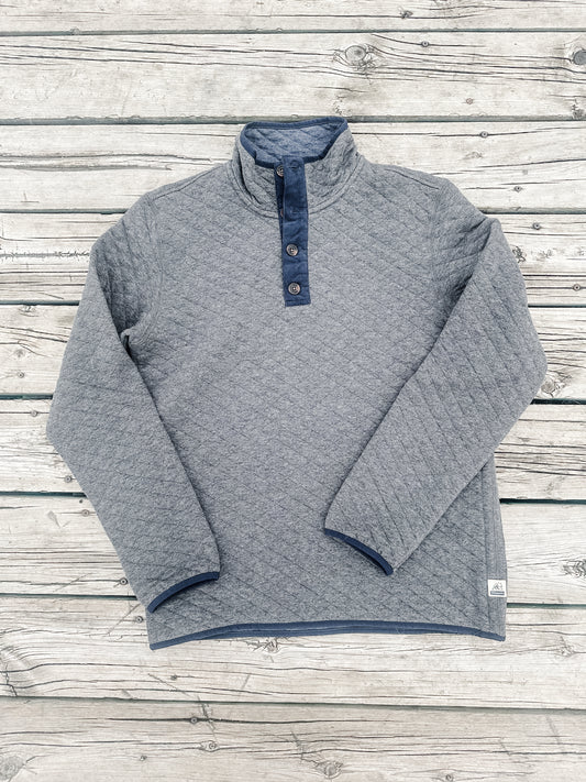 Charcoal Quilted Pullover by Surfside Supply