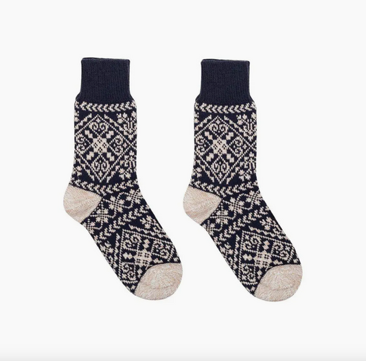Navy Nordic Socks by Nordic Wools