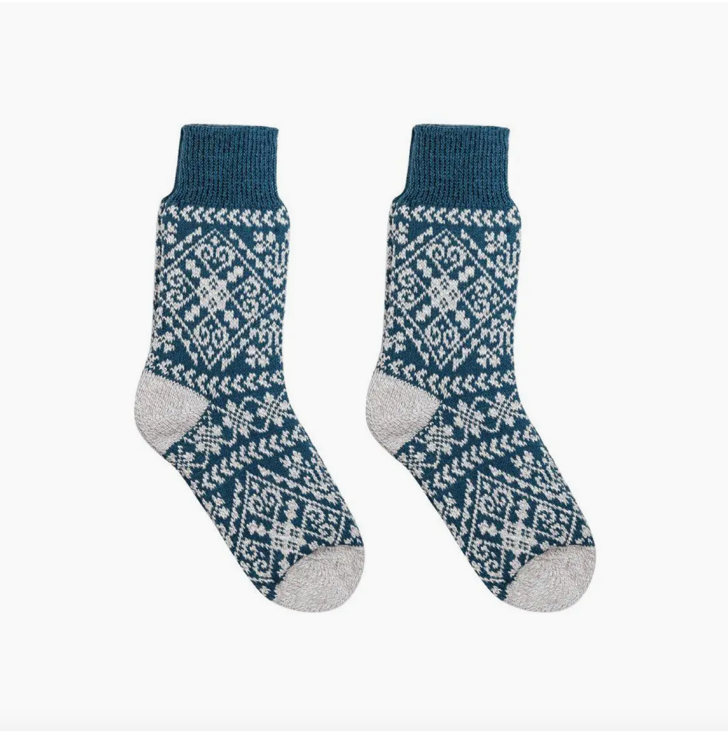 Teal Nordic Socks by Nordic Wools