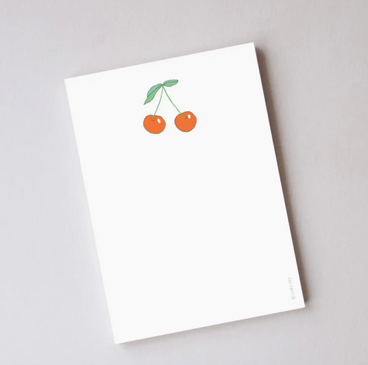 Cherries Notepad by Sara Fitz