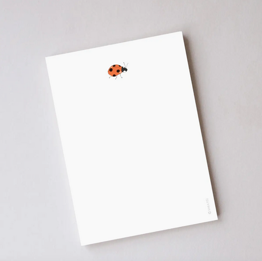 Ladybug Notepad by Sara Fitz