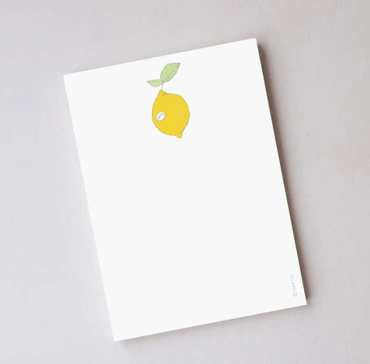 Lemon Notepad by Sara Fitz