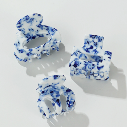 Coastal Blue Mini Claw Clips