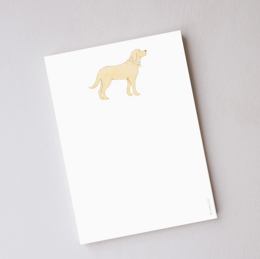 Golden Retriever Pup Notepad by Sara Fitz