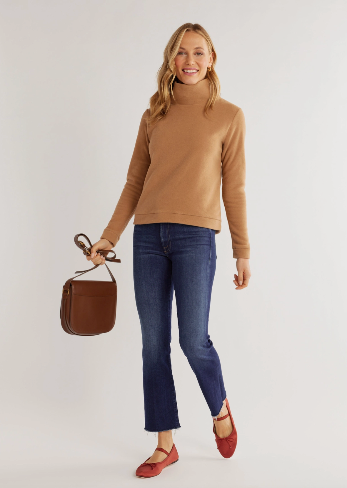 Park Slope Turtleneck by Dudley Stephens - Camel