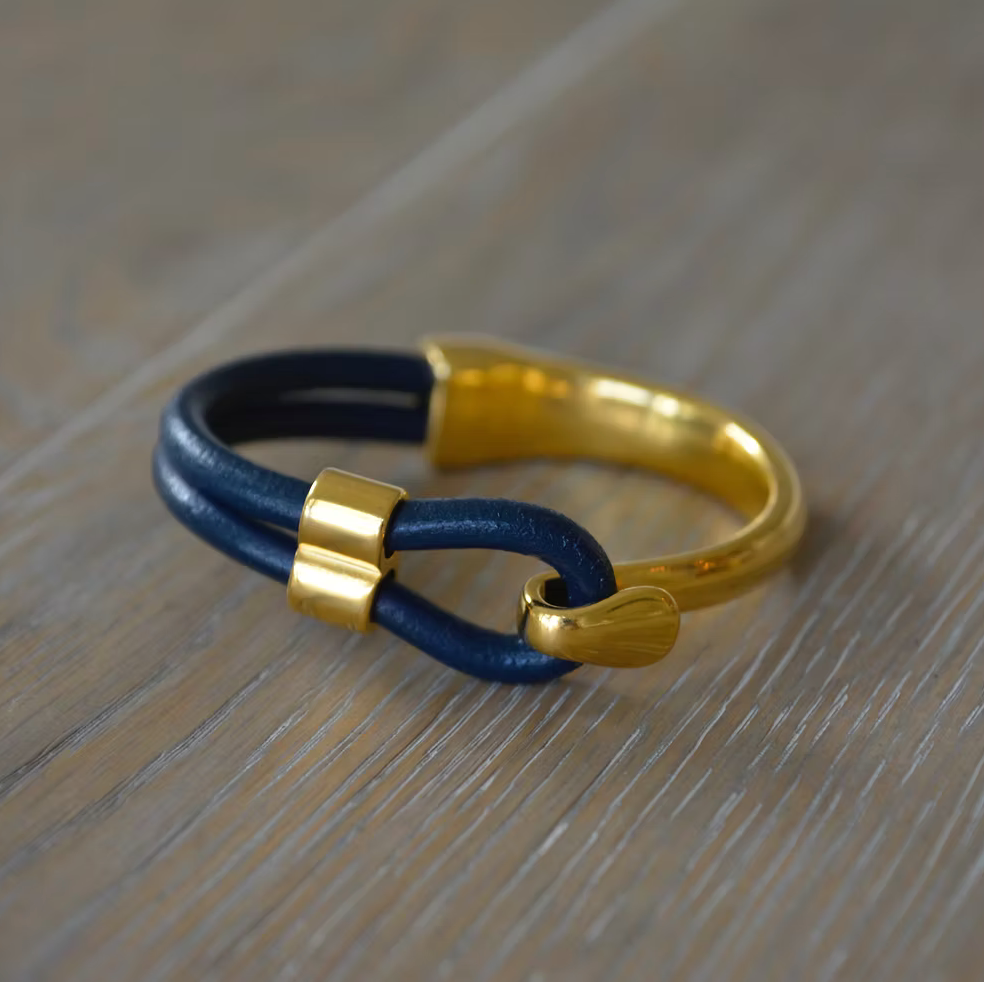 Hampstead Bracelet - Navy/Gold by Allison Cole