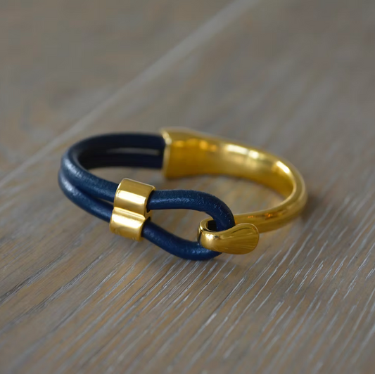 Hampstead Bracelet - Navy/Gold by Allison Cole