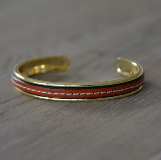 Bowen Bracelet - Mahogany/Gold by Allison Cole