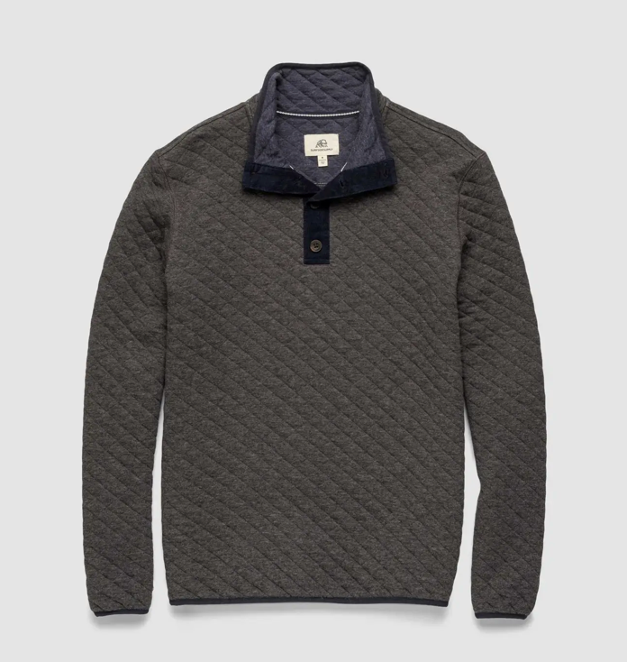 Charcoal Quilted Pullover by Surfside Supply