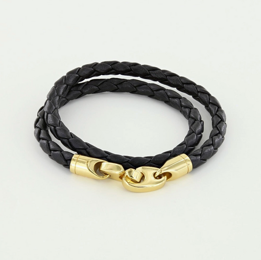 Endeavor Double Wrap Bracelet - Black by Sailormade