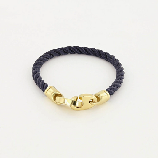 Endeavor Single Wrap Bracelet - Navy by Sailormade