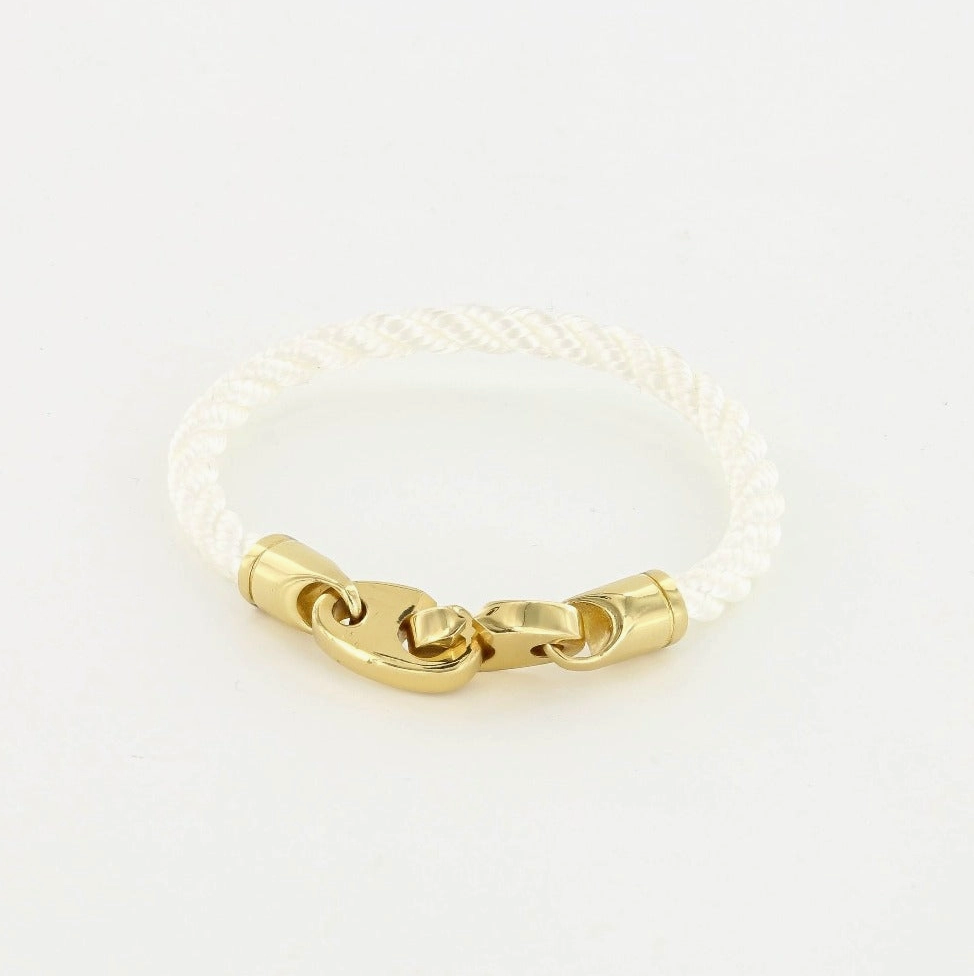 Endeavor Single Wrap Bracelet - White by Sailormade