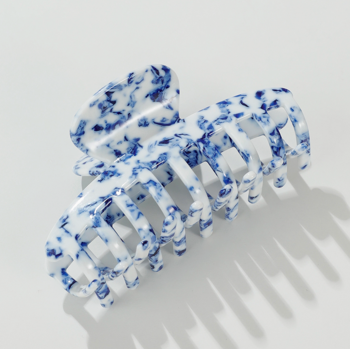 Viral Social Strand Beach Silver and Blue Hair Claw Clips Set mermaid hair clips - TikTok Shop main image 2